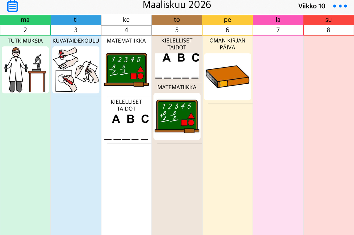 VIIKKO 10 ESIKOULULAISTEN viikko-ohjelma