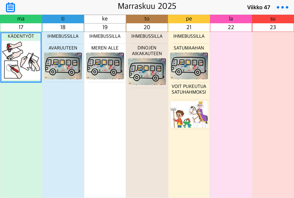 VIIKKO 47 ESIKOULULAISTEN VIIKKO-OHJELMA