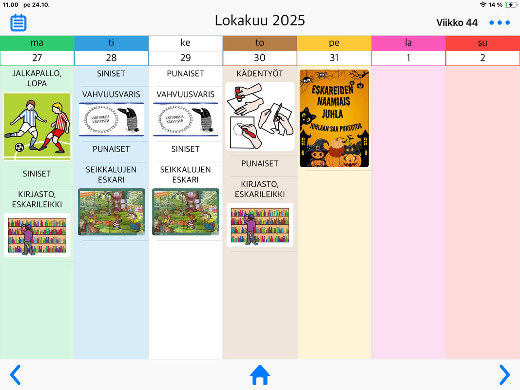 VIIKKO ESIKOULULAISTEN VIIKON TULEVAT TEKEMISET