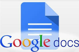 Google Docsin logo, kuvituskuva.