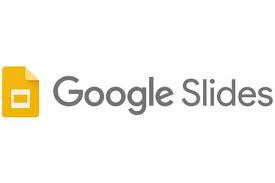 Google Slidesin logo, kuvituskuva.
