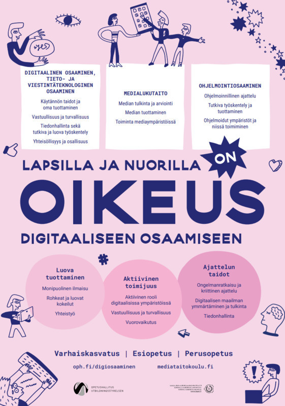 Lapsella on oikeus digitaaliseen osaamiseen -esite