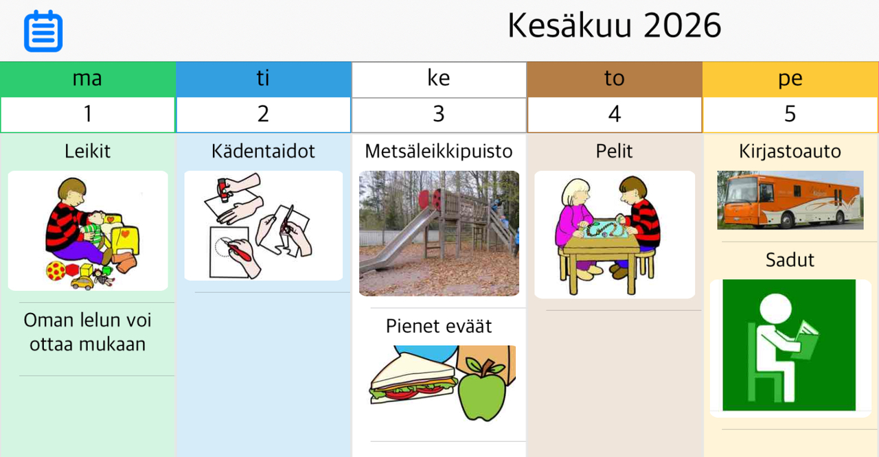 Kuvassa viiikko-ohjelma
