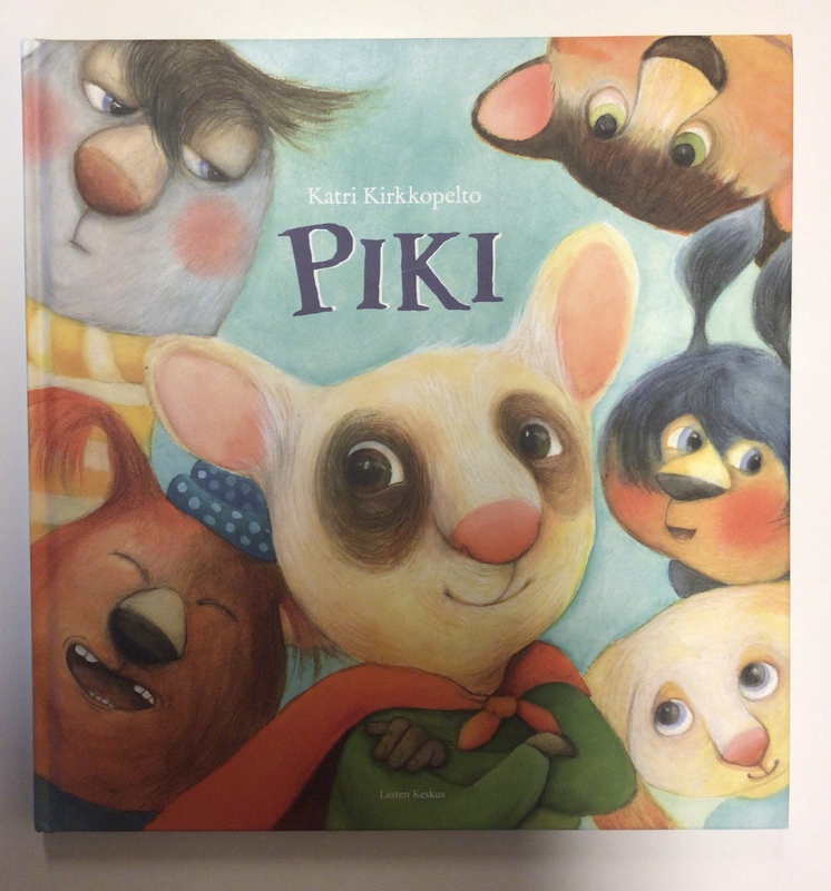 Piki kirjan kansikuva. Kansikuvassa näkyy kirjassa seikkailevien hahmojen naamat.