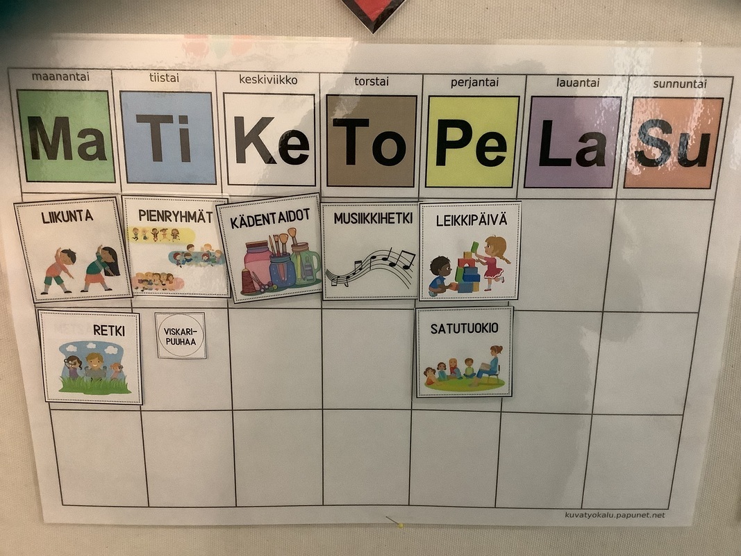 Ryhmän viikon toimintapäivät kuvina