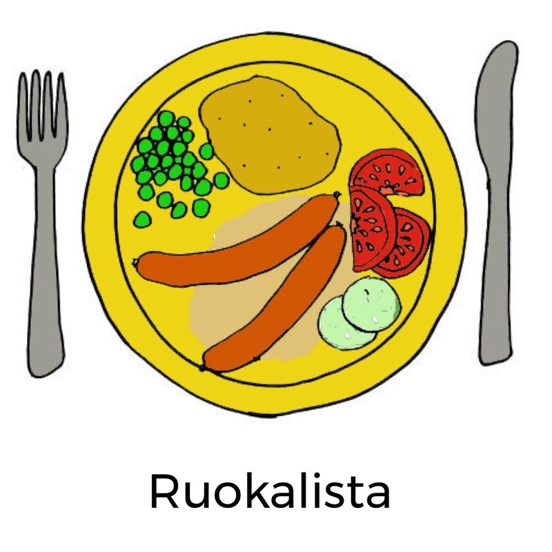Päiväkodin ruokalista.