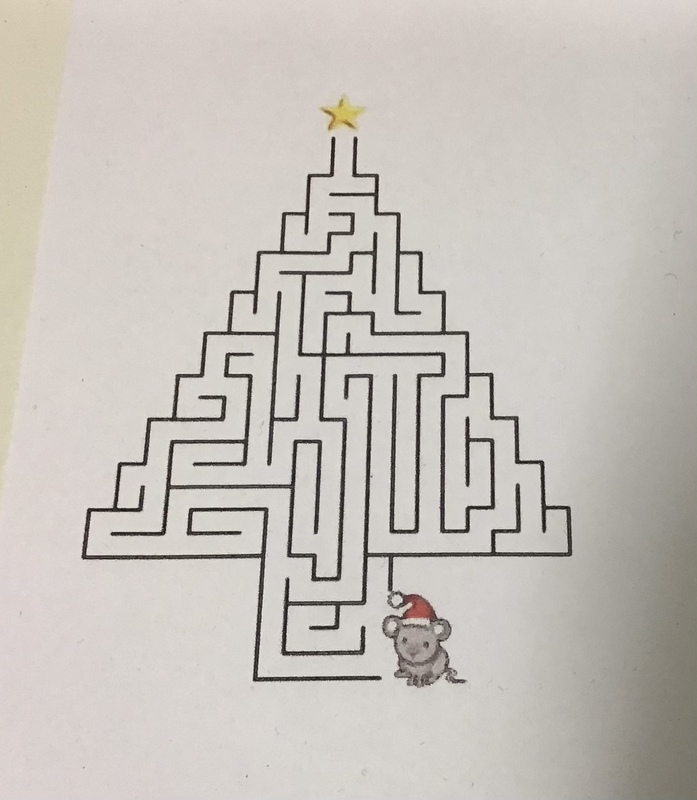 Joulukalenterista löytyi jouluhiiren labyrintti to 17.12.