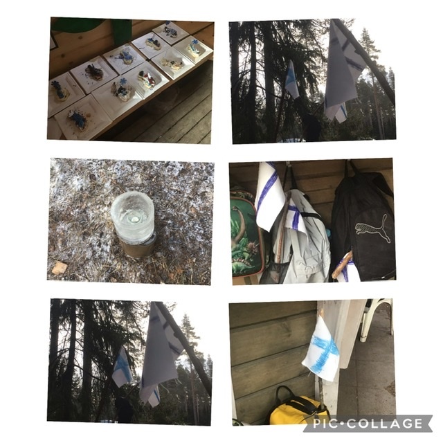 Pe 3.12. Vietimme itsenäisyyspäivää lippuja ja leivoksia tehden
