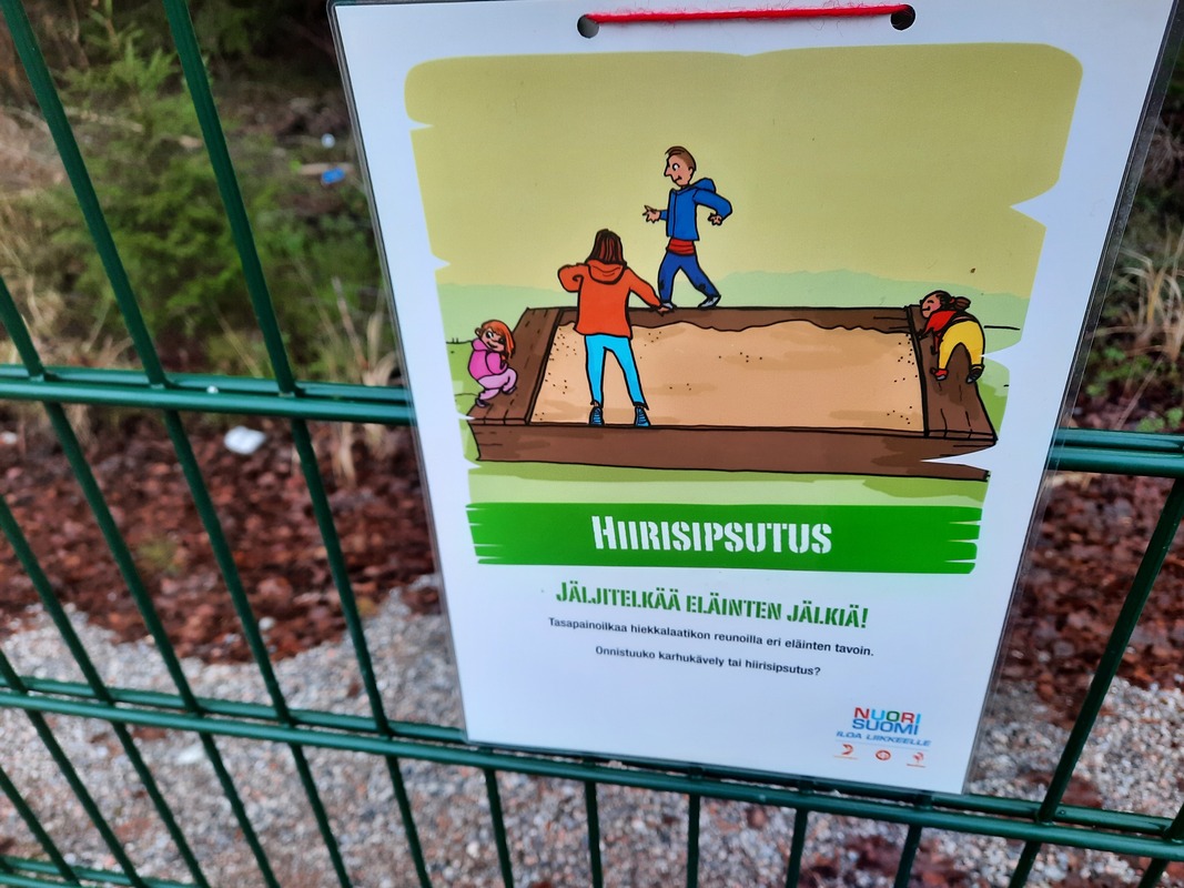 Mallikuva ja ohje hiirisipsutus tasapainoilusta.