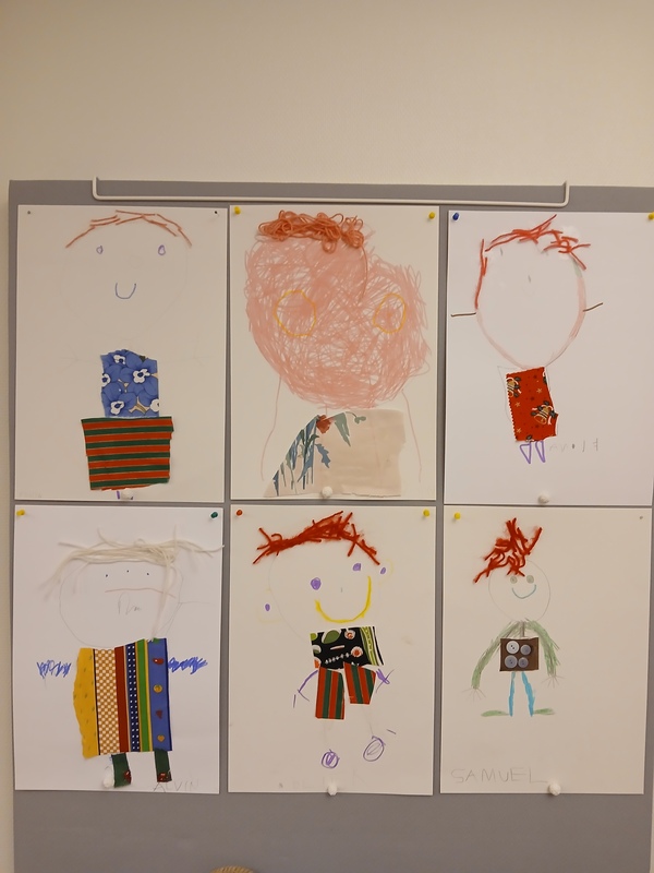 Vi pysslade våra självporträtt