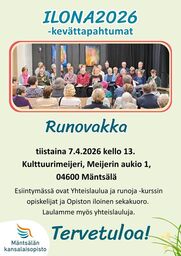 Kuva Runovakka -tapahtuman mainoksesta.