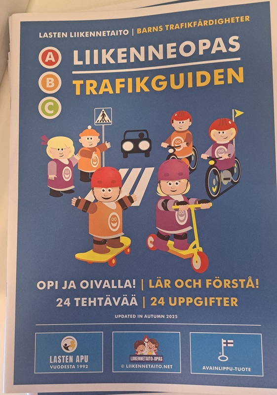 Liikenneopas kotiin jaettavaksi 🚦