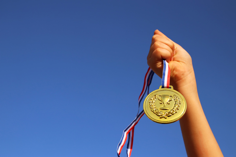 She told us she had won 45 gold, 21 silver and 14 bronze medals.