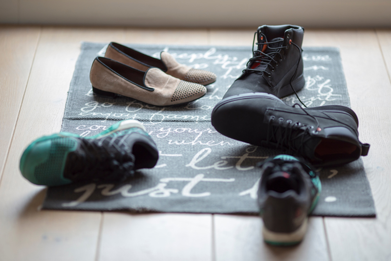 We were told to remove our shoes.
