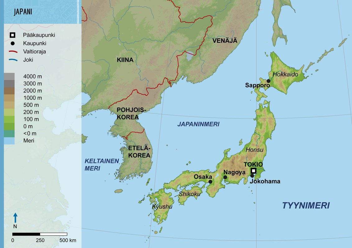 Japanin valtiokartta