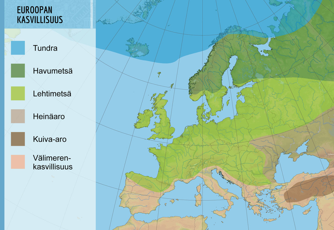 Euroopan kasvillisuusvyöhykkeet