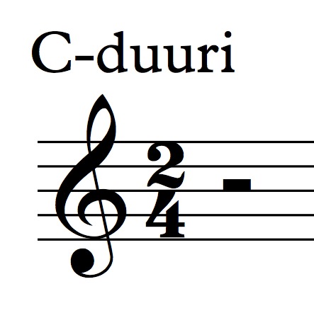C-duuri etumerkintä