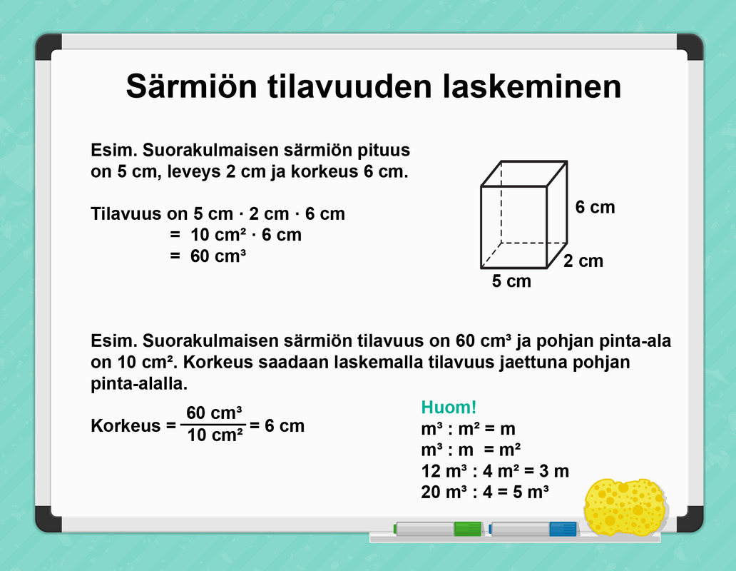 7 5 Tilavuuden Laskeminen