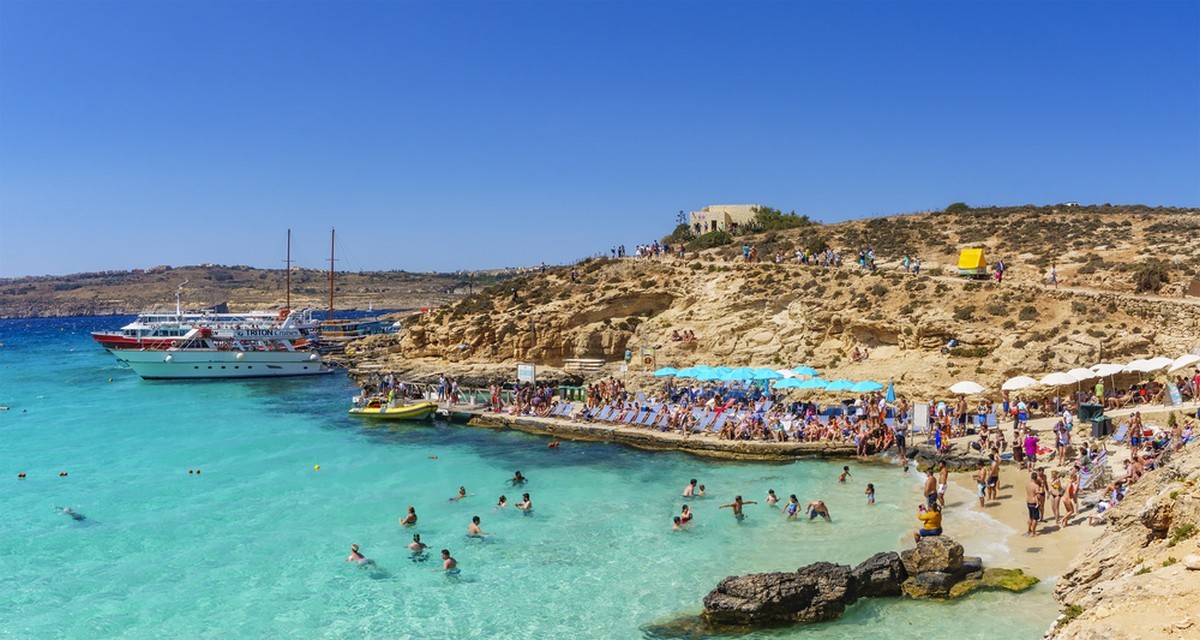 Välimeren Malta on Euroopan etelärajalla.