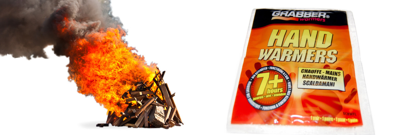 Tavallisessa palamisessa näkyy yleensä liekki ja savua. Tavallista palamista on esimerkiksi puun palaminen. Kädenlämmittimissä käytetään hidasta palamista.