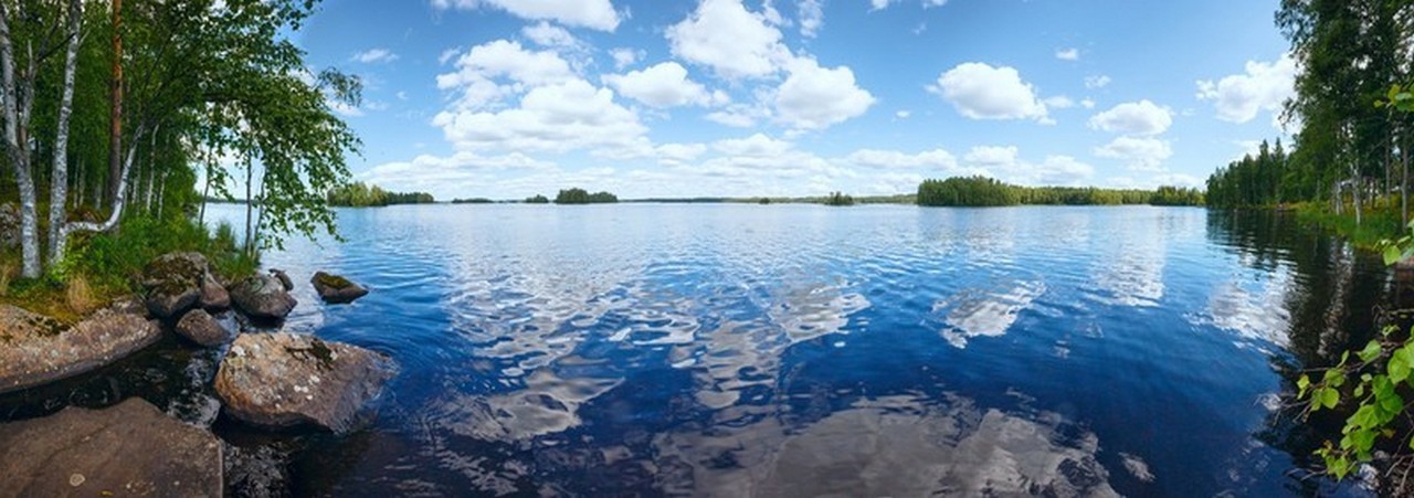 The Finnish summer is beautiful.