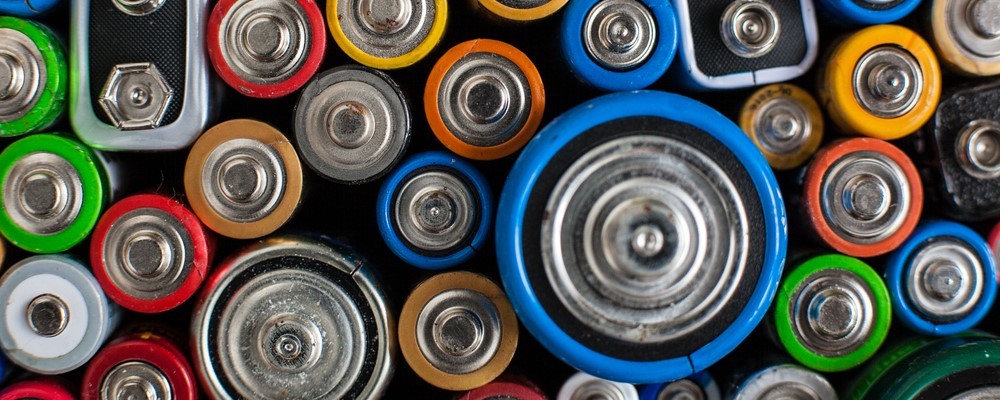 Small batteries belong to battery recycling stations, which can be found in most stores.