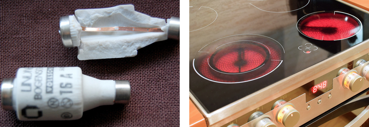 Ceramic fuses and electric stoves also make use of thermal resistors.
