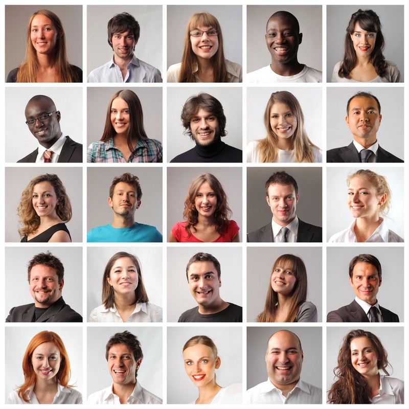 Facial features are determined genetically.