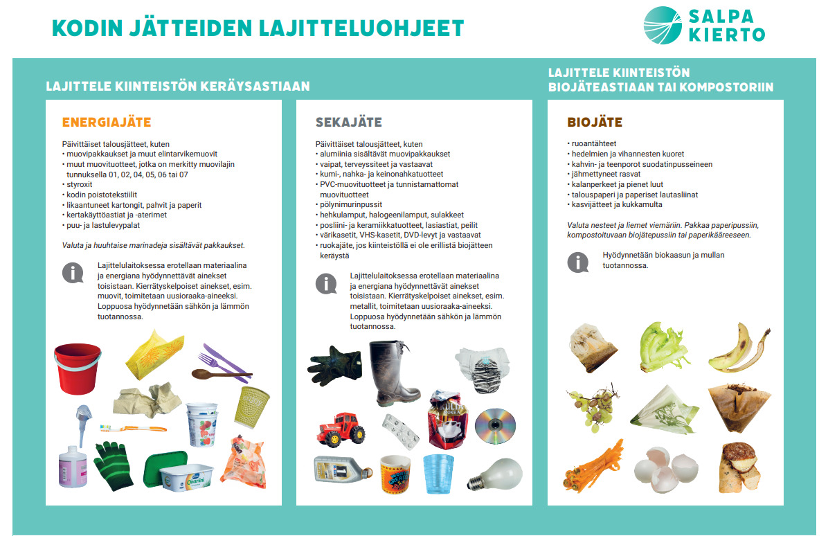 Jätteiden lajittelu