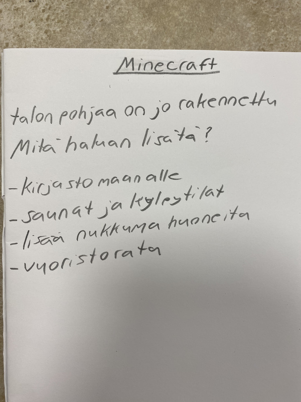 Mitä alan tekemään?