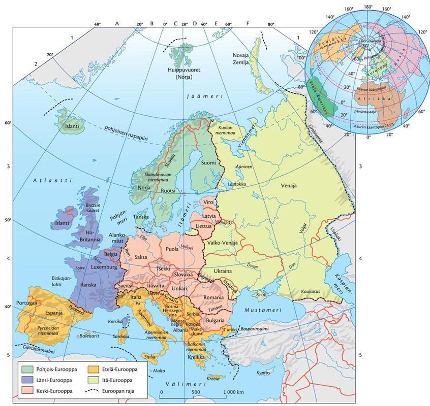 Euroopan kartta