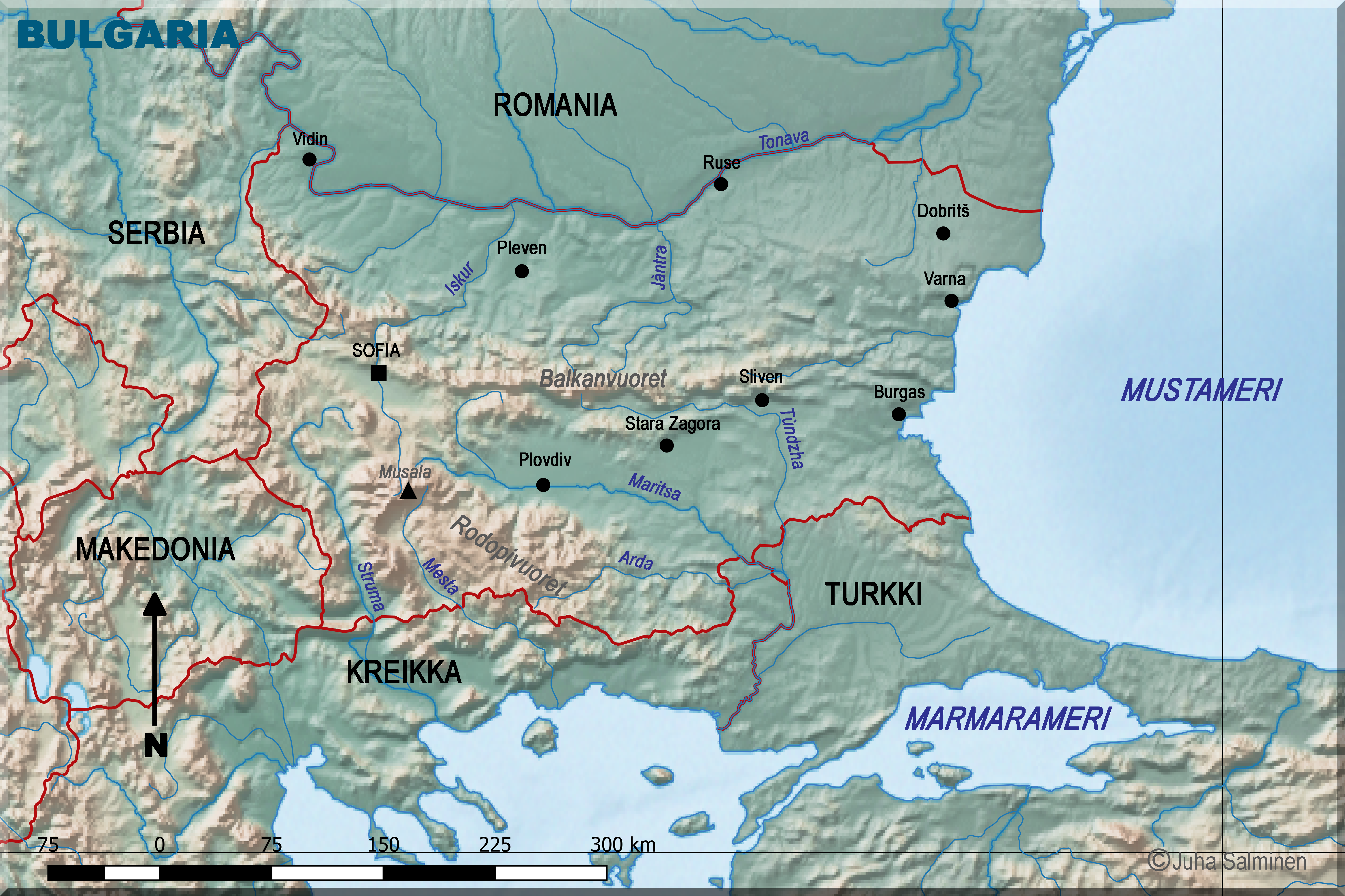bulgarian kartta Bulgarian kartta