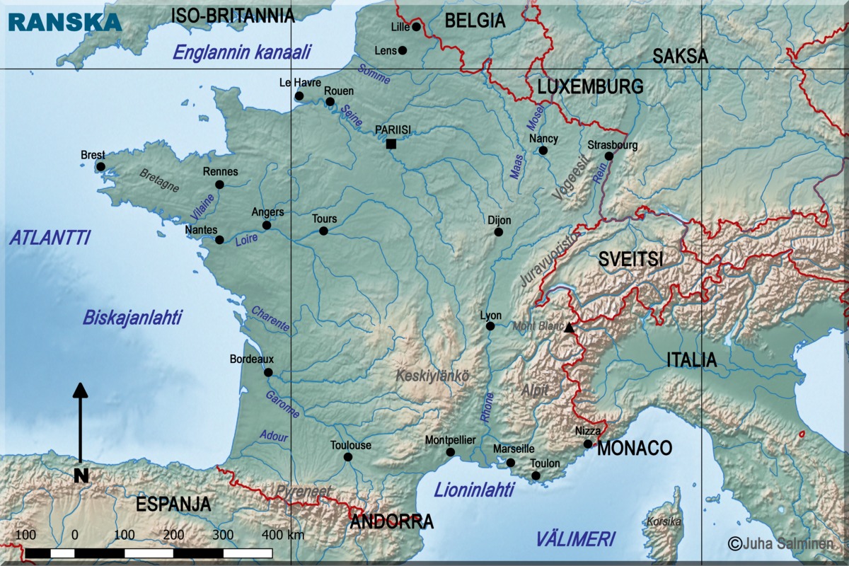 Ranskan kartta