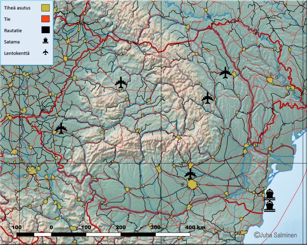 karpaatit kartta Romania UUSI 23.1. karpaatit kartta