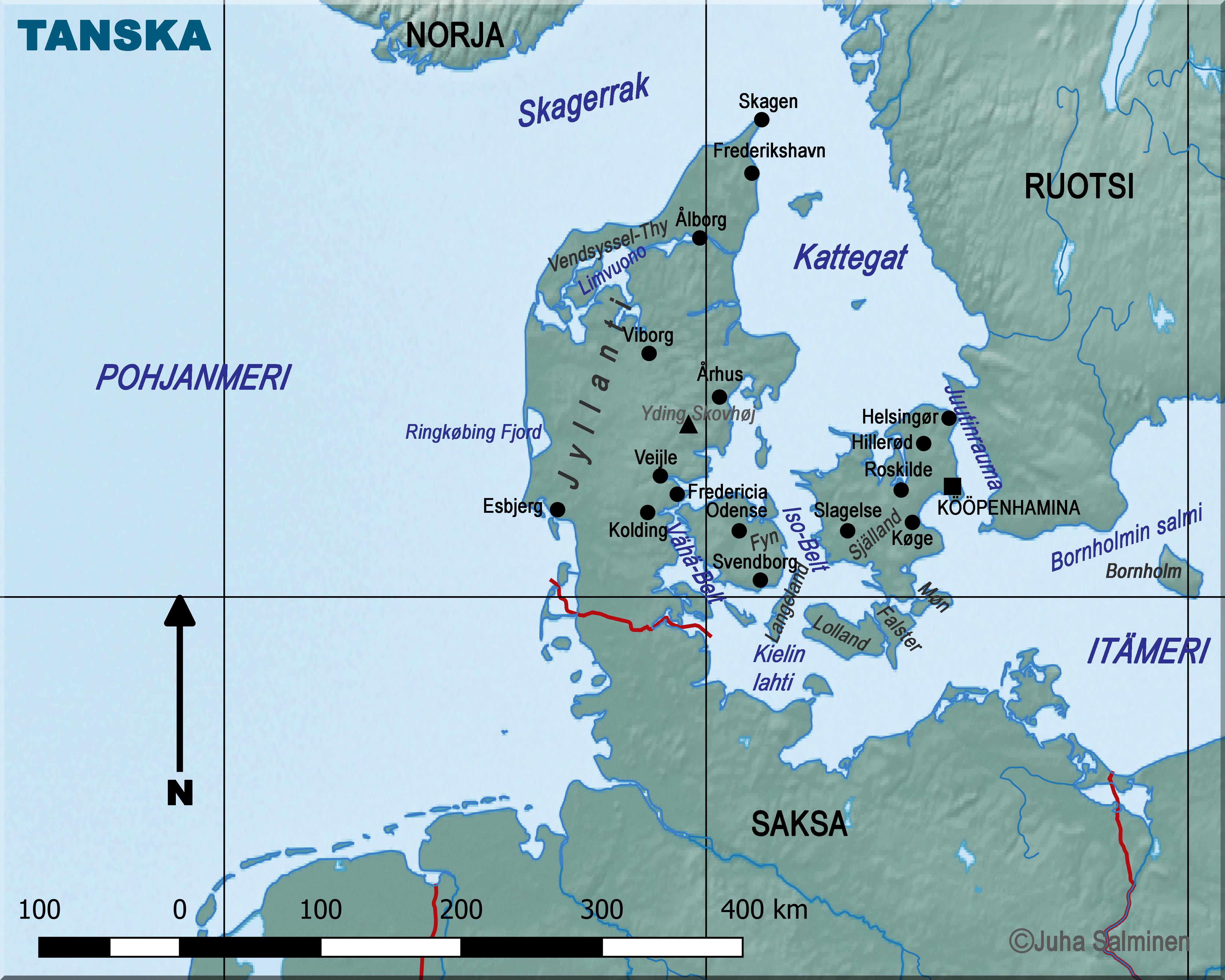 tanskan kartta Tanskan kartta