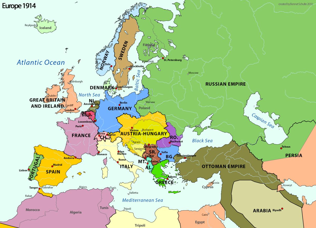 euroopan kartta 1914 Eurooppa 1914 Png euroopan kartta 1914