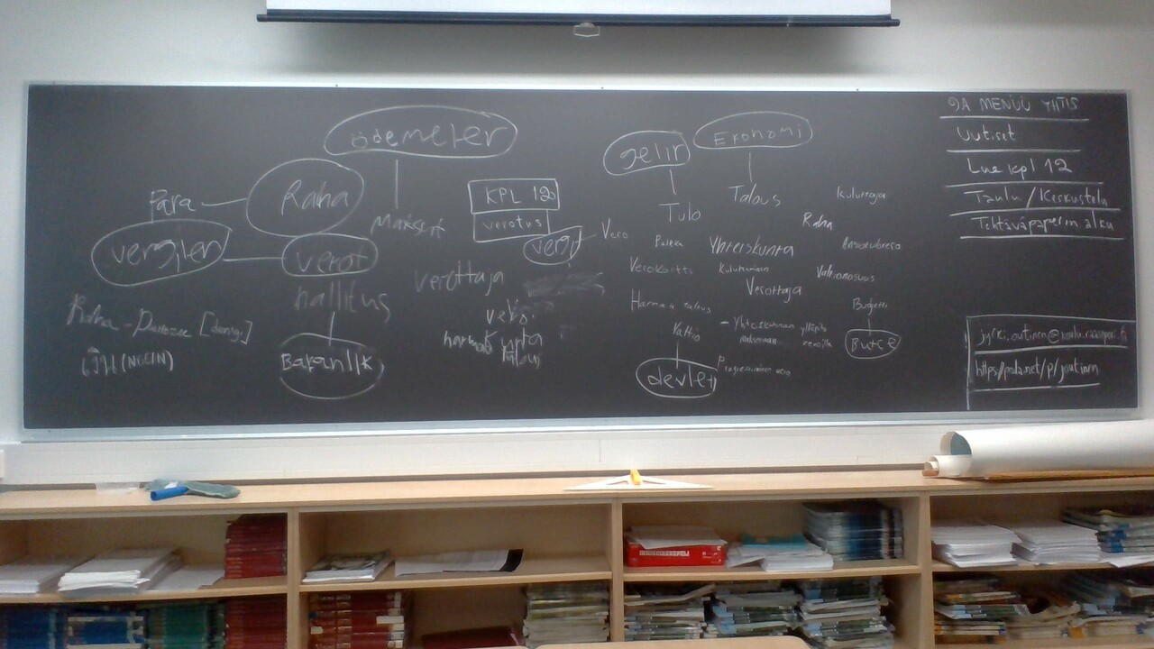 Verotus, taulumuistiinpanoja hiukan, 9A ti 22.11.22 (Forum 9, kpl 12)