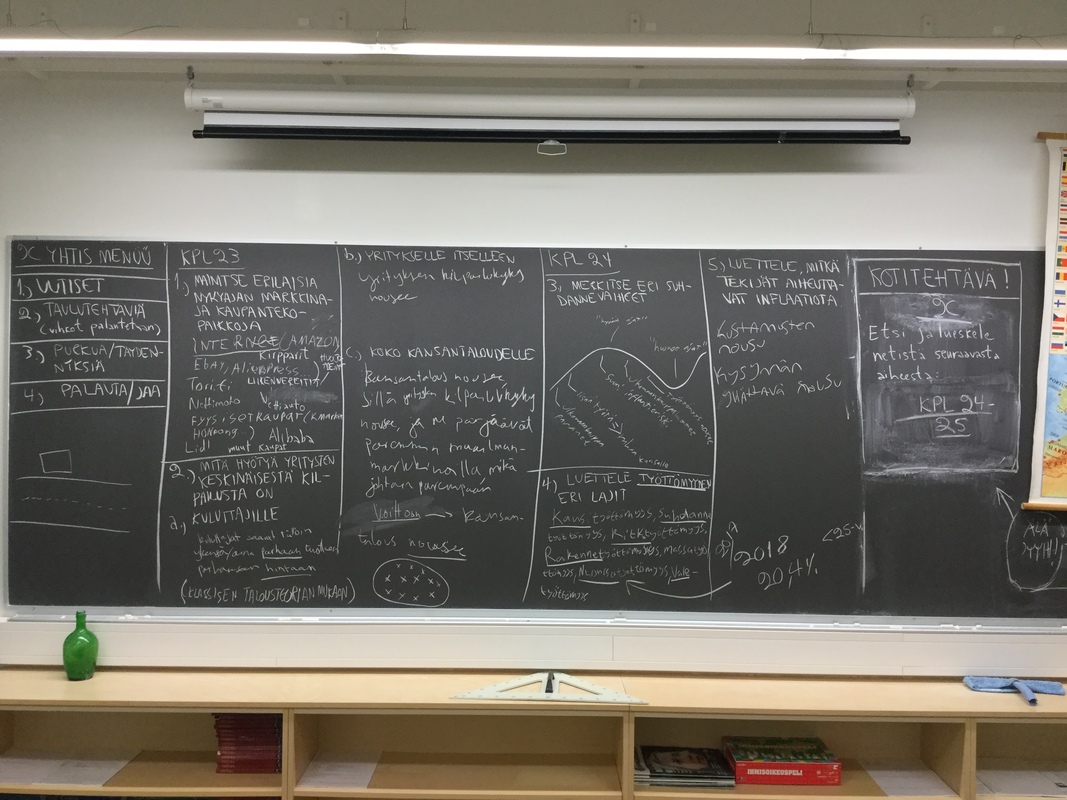 Markkinatalouden toiminta, kilpailu, suhdannevaihtelut (Aikalainen 9, kpl 23-24), 2.10.2018