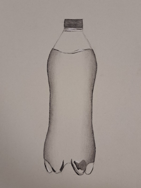 Vesipullo hiilellä