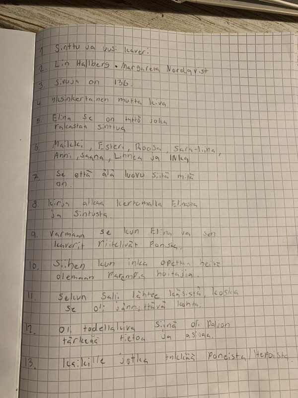 kirjallisuustehtävä