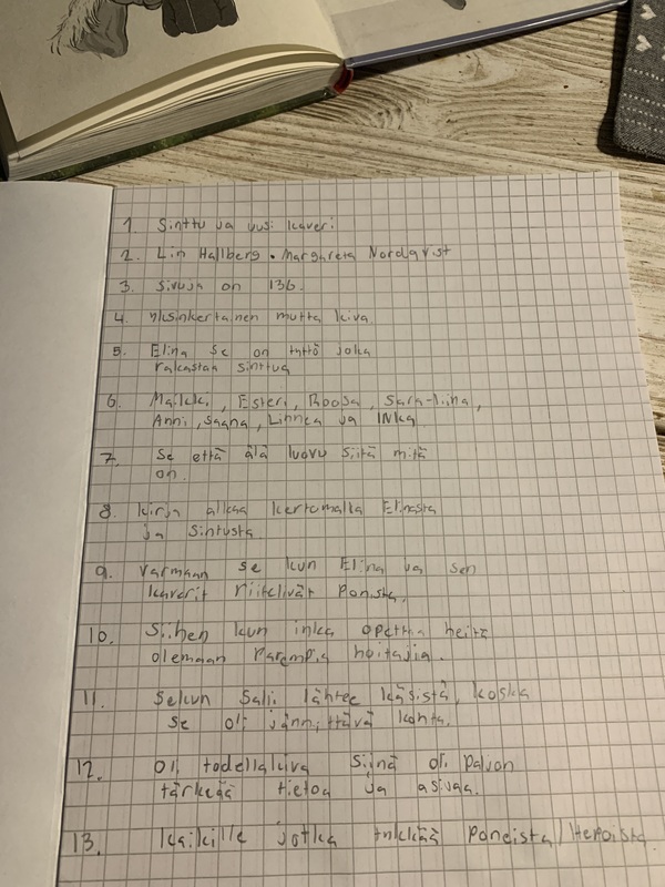 kirjallisuus tehtävä
