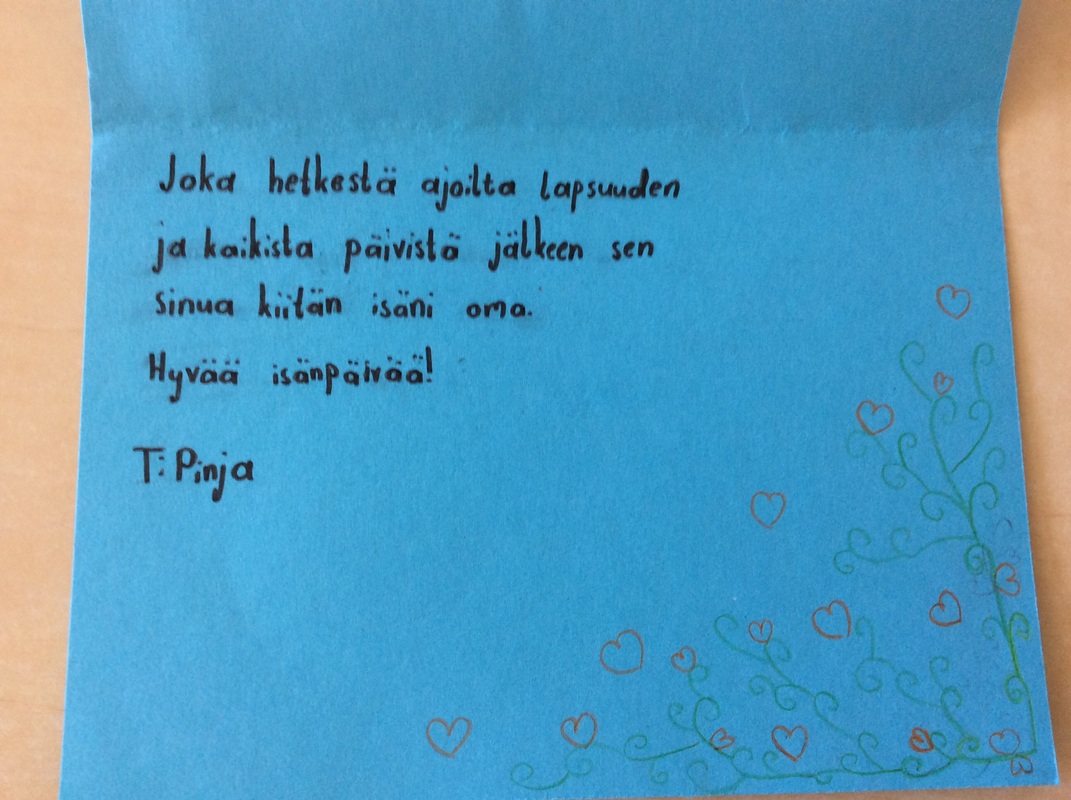 Isänpäivä kortti