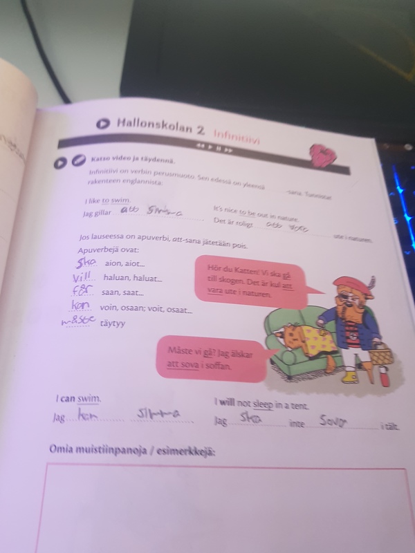 Ruotsi, Vko 14, Tehtäviä
