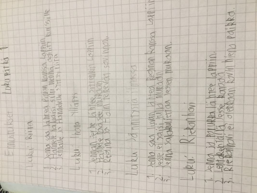 Lukemisen Aikainen tehtävä 1