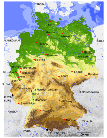 Saksan kartta