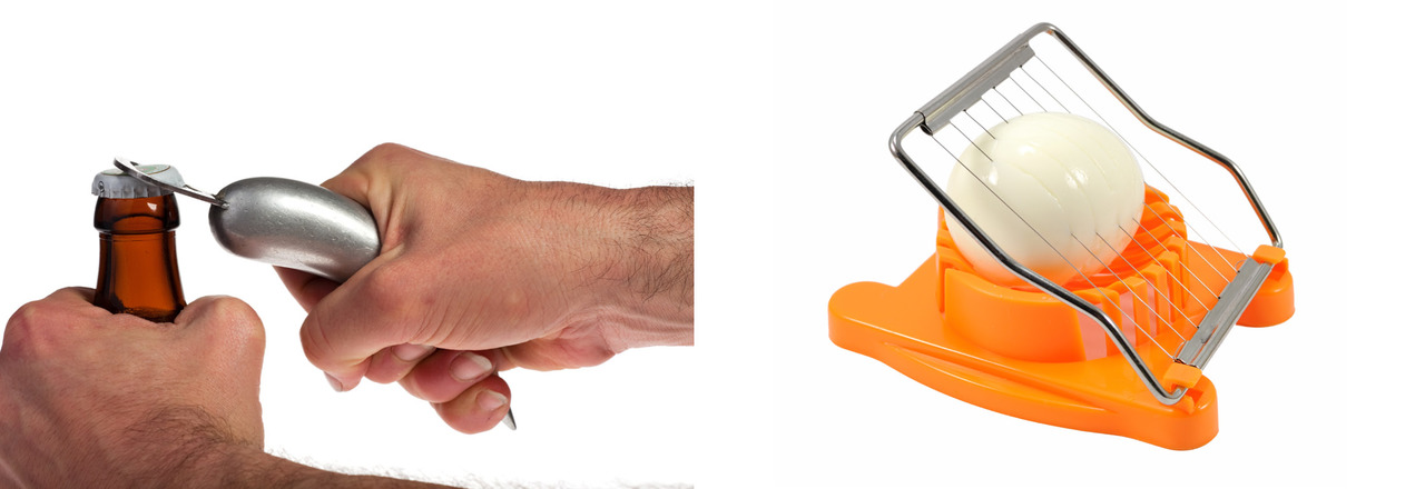 Bottle openers and egg cutters are examples of second class levers.