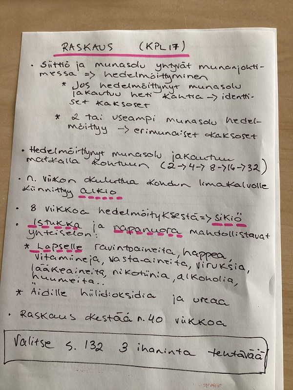 Muistiinpanot