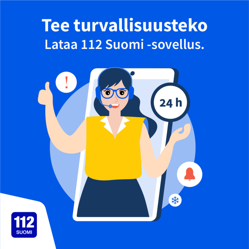 Lataa 112 Suomi -sovellus