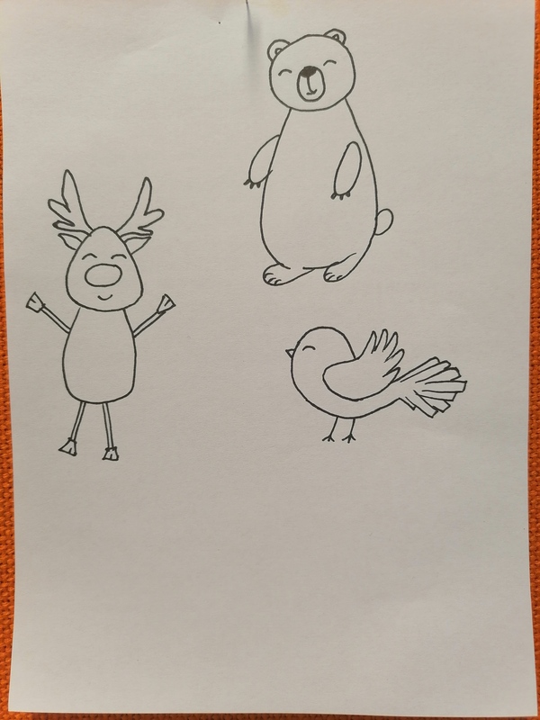 Meijän pedagogiikan maskottien hahmottelua