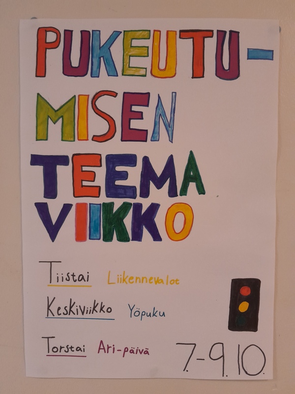 Pukeutumisen teemaviikko😎